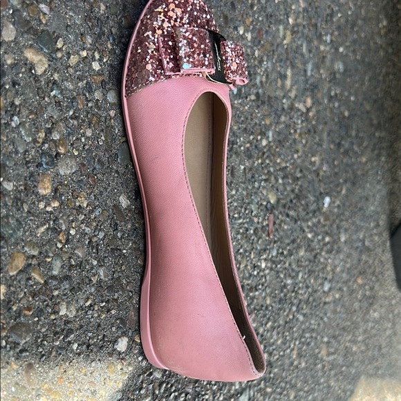 Salvatore Ferragamo Pink Glitter Kids Dress Shoes - Picture 8 of 9